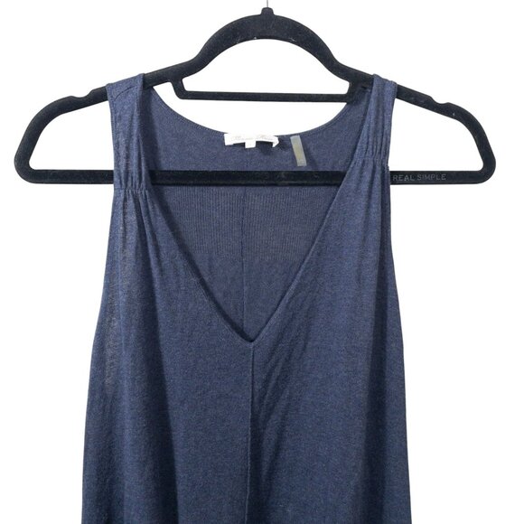 Minnie Rose Sleeveless Navy Sweater Maxi Dress SZ S - Picture 6 of 9